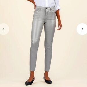 NWT Kut from the Kloth Silver High Rise Charlize Ab Fab Cigarette Leg size 2